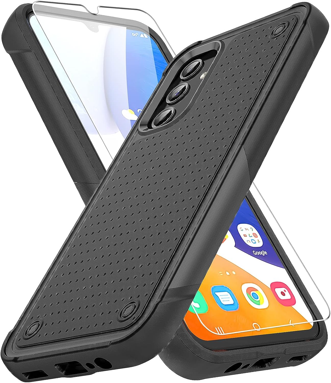 MYKOMI for Galaxy A14 5G Phone Case,Samsung Galaxy A14 5G Case with Screen Protector,Heavy-Duty Tough Rugged Shockproof Protective Phone Case for Samsung A14 5G