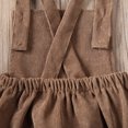 thumbnail image 4 of Mialoley Newborn Baby Corduroy Sleeveless Romper Solid Color Backless Jumpsuit, 4 of 8