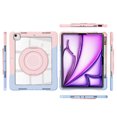 thumbnail image 2 of XYX Case for iPad Air 13 inch M3 2025/iPad Air 13 inch M2 2024 Shockproof Cover with 360 Rotating Stand, Slim Lightweight with Pencil Holder Protective Case, Colorful, 2 of 5