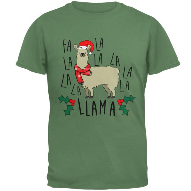 T-shirt pour Homme Noël Fa la Llama