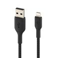 thumbnail image 4 of Belkin BOOST CHARGE Braided Lightning to USB-A Cable 6ft Black, 4 of 5