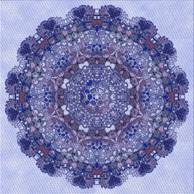 Ahgly Company Machine Washable Indoor Square Transitional Deep Periwinkle Purple Area Rugs, 5' Square