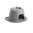 thumbnail image 1 of WeatherTech Système d'Alimentation pour Animaux de Compagnie 8 Pouces de Hauteur - Acier Inoxydable - Gris Foncé, 1 of 1