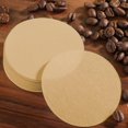 thumbnail image 2 of Zhuge 200Pcs 2" Coffee Filter Paper Round Coffee Maker Filters Makers Disposable Paper Filters-Khaki, 2 of 5