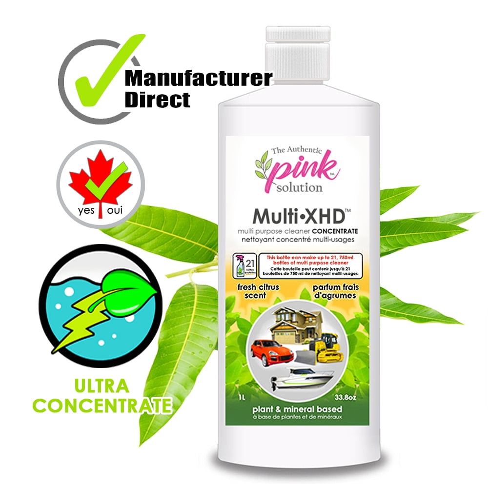Pink Solution Multi XHD Concentrated Surface Cleaner (Fresh Citrus), 1L