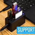 thumbnail image 2 of Kingwin KWCR-801U3 Lecteur de Carte USB 3.0 Mini Combo, 2 of 5