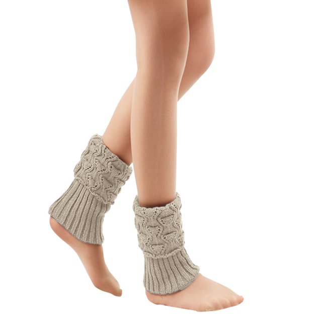 Leg Warmers for Women for Winter 80s Ribbed Knit Leg Warmer Winter Warm Long Boot Socks