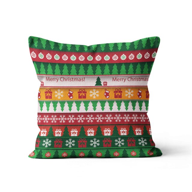 Jusqu'à 65% de Réduction Housse de Coussin SMihono Home Decor Taie d'Oreiller Imprimée de Noël Housses d'Oreiller