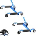 thumbnail image 1 of Car Wheel Dolly with Tire Jack 1500 lbs Capacity Portable Trailer Dolly with Pedal Jack 12in Wheel Support Vehicle Positioning Dolly for Auto Repair and Moving Set of 2 Blue, 1 of 7