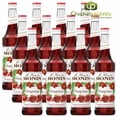 thumbnail image 1 of Monin Premium Pomegranate Syrup, Tart & Tangy Antioxidant-Inspired Fruit Mixer, 750 mL (25.4 oz) Glass Bottles, Professional Bulk Case of 12, 1 of 5