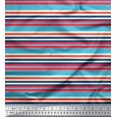 thumbnail image 1 of Soimoi Poly Georgette Fabric Horizontal Stripe Printed Fabric 1 Yard 52 Inch Wide, 1 of 5