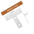 thumbnail image 2 of GOOHOCHY 10 Pcs Supports en Acier Inoxydable à Angle Droit en Forme de T pour Fixer des Plaques pour Réparations à Domicile, 2 of 8