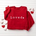 thumbnail image 1 of Fall TIMIFIS Chandails de la Saint-Valentin pour Femmes Cœur Chandail Chemises Mode Manches Longues Col Rond chandail Hauts - Printemps/été, 1 of 4