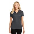thumbnail image 1 of Port Authority ®  Ladies Pinpoint Mesh Zip Polo. L580 M Battleship Grey, 1 of 1