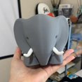thumbnail image 4 of Flowerpots with Dish Ceramic, 3D Printed Elephant Flower Pot Plant Flower Pot Elephant Flower Pot Succulent Pot Indoor Animal Flower Pot with Hole Gift Table Plant Decoration, Flower Pots, 4 of 9