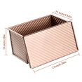 thumbnail image 1 of pitrice Loaf Pan Bakeware Mold Molds Cover Rectangular Baking Non-sticky Coating Heighten Thicken Pans Holder for Bread Cake Pastry 450g Gold with Lid, 1 of 7