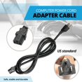 thumbnail image 4 of QJUHUNG 2-Pack 6 feet Universal Replacement AC Power Cord with 3-Pin Connector - 6ft  18AWG  Black - Ideal  PC  Printer  Monitor and Other Electronic Devi, 4 of 8