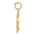 thumbnail image 2 of 14k Yellow Gold Ship Wheel Necklace Charm Pendant Seashore Boating, 2 of 8