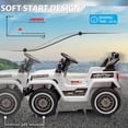 thumbnail image 3 of 12V Ride On Truck Car,Battery PoweRed Electric Vehicle Toy with Parent Remote Control,Spring Suspension,3 Speeds,LED Light,Music & Horn,Electric Cars Gift for Boy Girl,White, 3 of 5