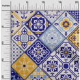 thumbnail image 2 of oneOone Georgette Viscose Royal Blue Fabric Abstract Traditional Craft Projects Decor Fabric Printed By The Yard 42 Inch Wide, 2 of 4