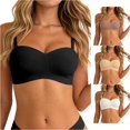 thumbnail image 1 of Comfortable Transparent Shoulder Strap Backless Spongeless Bra with Convertible Straps for Everyday Wear, 1 of 5