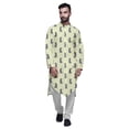 thumbnail image 1 of Atasi Printed Long Sleeve Kurta With Pajama Set For Men Summer Clothing, 1 of 4