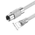 thumbnail image 4 of Uxcell 150mm Length Coated Stainless Steel Keyring Loop Cable Silver 4 Count, 4 of 6