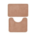 thumbnail image 1 of Yhmxh Bathroom Floor Mat 2 Piece Solid Color AntiDirty Carpet Toilet Bathroom Non Slip Absorbent Floor Mat Bathroom Foot Mat Washable Rug Anti-slip Rug Decorative Rug Rugs for Living Room Outdoor Rug, 1 of 5