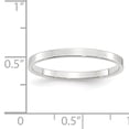 thumbnail image 3 of 10K White Gold 2mm Light Weight Flat Band Size 5, 3 of 3