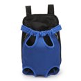 thumbnail image 1 of Pet Carrier Backpack, Pet Front Pack Easy Fit Hands Free Mesh Design Legs Out  for Outdoor Blue S, 1 of 8