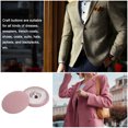 thumbnail image 5 of Unique Bargains 10pcs 48L Fabric Cloth Covered Button 30mm Round Metal Shank Sewing Buttons for Suits Dress Blouses, Pink, 5 of 5