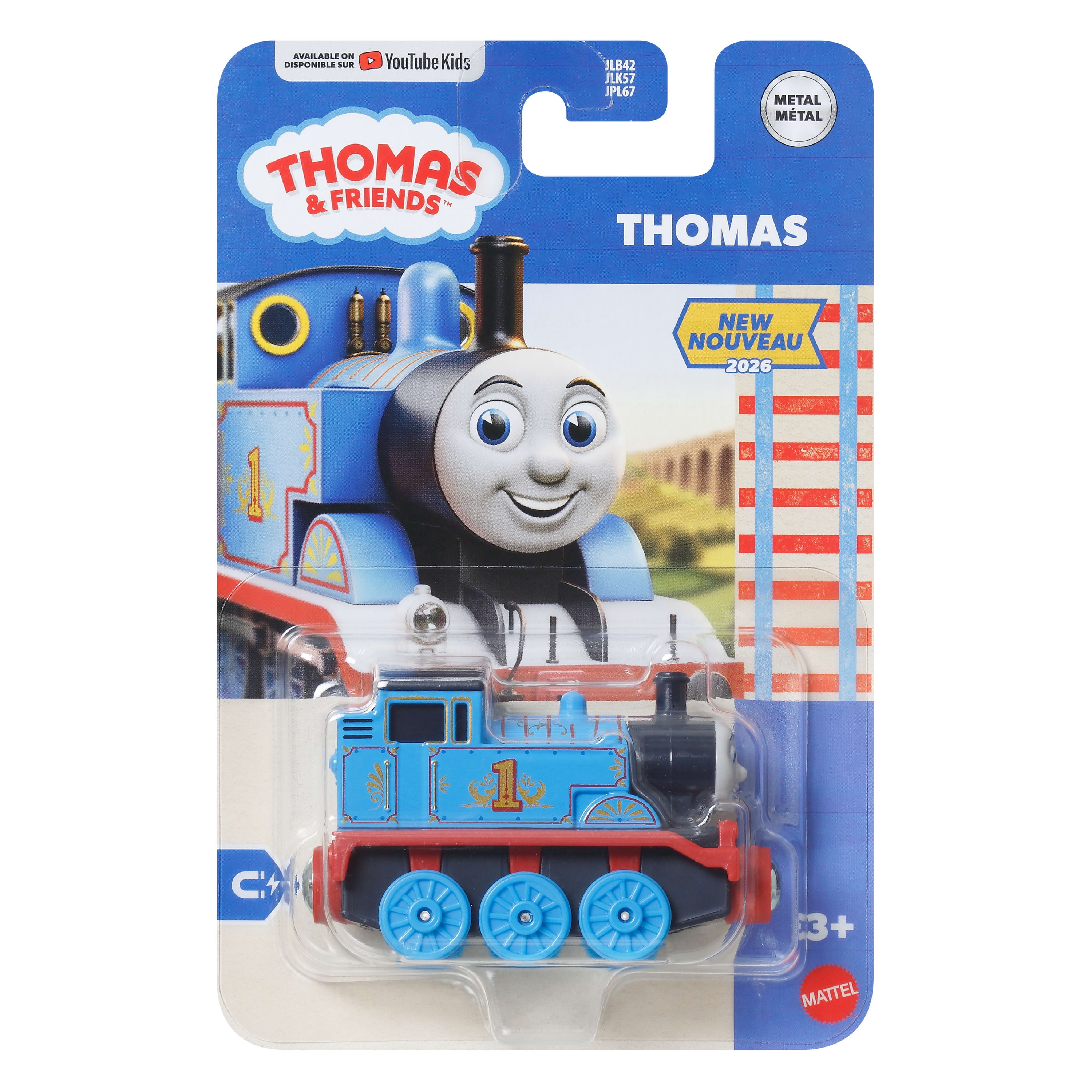 Locomotive jouet à pousser en métal moulé sous pression Thomas & Friends de Fisher-Price, Fancy Thomas