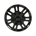 thumbnail image 1 of 15in Wheel Hubcap, Easy Installation Sporty Black Universal Fit 4PCS Wheel Rim Protector  for Cars, 1 of 7