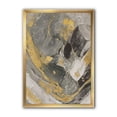 thumbnail image 1 of Designart Marbre Or et Noir II Art mural encadré, 1 of 3