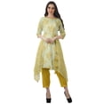 thumbnail image 2 of Moomaya Ensemble Tunique Indienne Haut et Pantalon Manches 3/4 Imprimé Kurta Kurti de Designer pour Femmes, 2 of 6