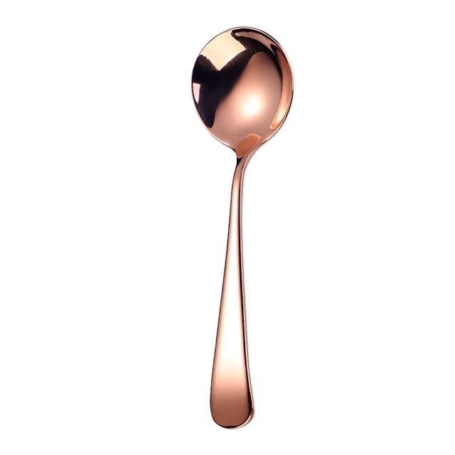 Bovemsi Clearance Dinnerware 6.2 Inch Length Stainless Steel Spoons Portable Handle Soup Spoons