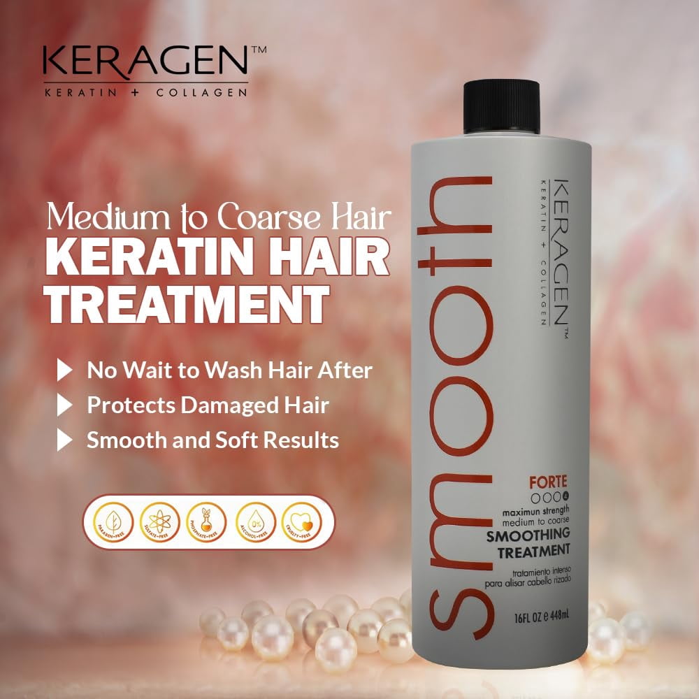 KERAGEN - Brazilian Smoothing Keratin Hair Treatment, Blowout