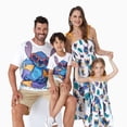thumbnail image 1 of Disney Stitch Assorti pour la Famille NaiaTM Natation Stitch Imprimé de Plantes Tropicales Robe/tee/cache-Couche Sans Manches, 1 of 1