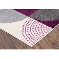 thumbnail image 3 of Lbaiet CH688Z23 Alaiya Geometric 2 x 3 ft. Scatter Rectangle Area Rug, Purple, White, Gray & Black, 3 of 4