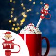 thumbnail image 4 of Couvercle de Paille de Noël Couvercle de Tasse 10mm Accessoire de Rouleau Réutilisable Bouchon de Paille Embout de Paille, 4 of 5