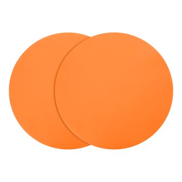 2 Pcs Tapis de Micro-Ondes en Silicone, Tapis de Four Résistant à la Chaleur de 12 Pouces, Tapis Chauffant Multi-Usage (Orange)