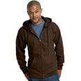 thumbnail image 1 of Hanes Ultimate Cotton Adult Fleece Full-Zip Hoodie , M, Dark Chocolate, 1 of 3