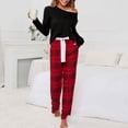 thumbnail image 1 of LSLJS Ensembles de Pyjama pour Femmes Mode Décontractée Manches Longues Confortable Ensemble à Carreaux Chandail Hauts Blouse Cadeaux pour Hommes, 1 of 5