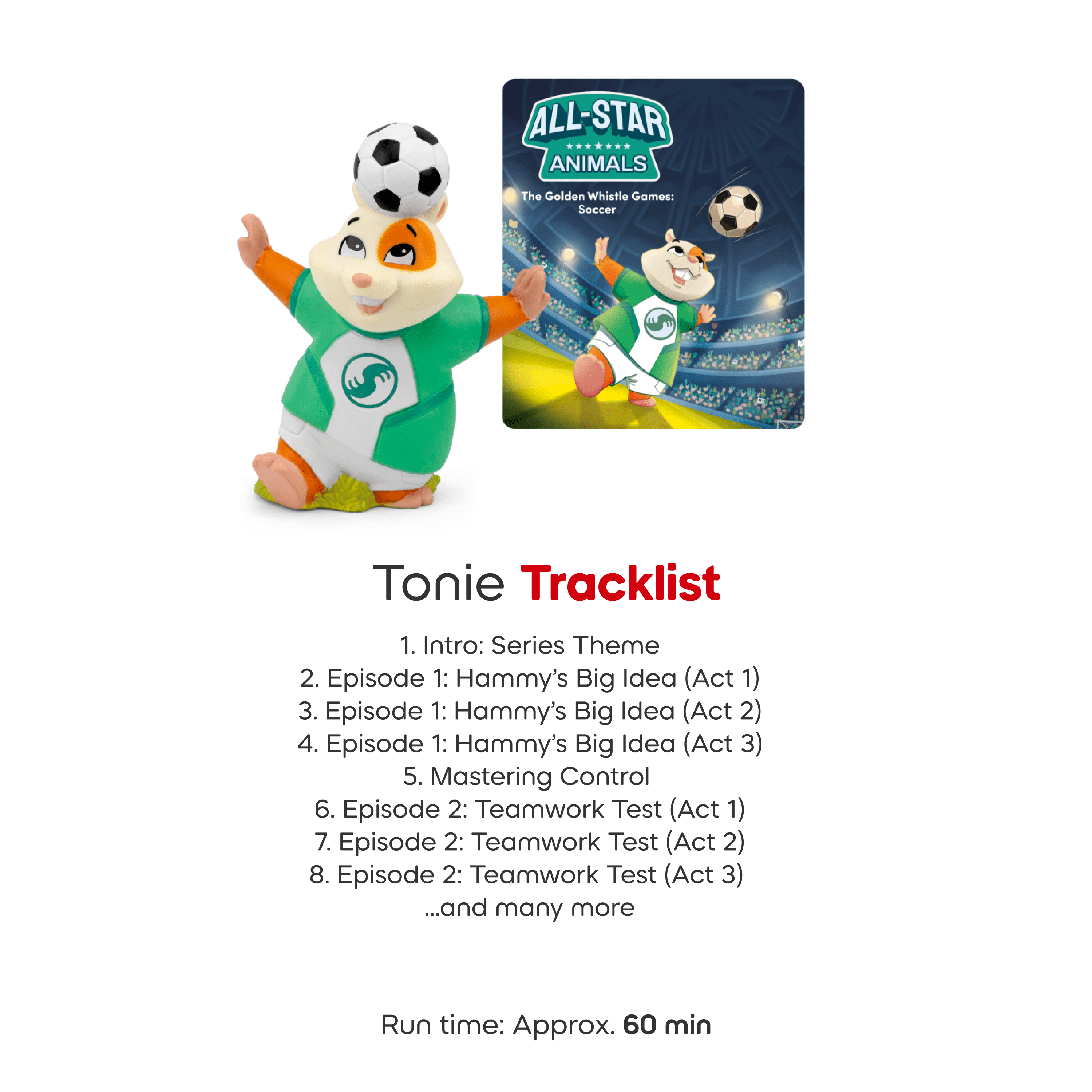 tonies All-Star Animals – The Golden Whistle Games: Soccer Tonie Figurine
