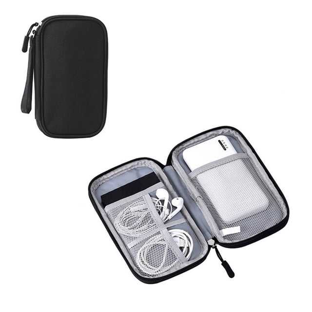 Usb Flash Drives,Usb Power Bank Digital Accessories Storage Bag Multi-Layer Power Supply Hard Drive Protective Cover Power Bank Usb Flash Drive Earphones Dusts-Proof Data Cable