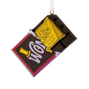 Hallmark Ornement de Noël (Willy Wonka et la chocolaterie Wonca Bar avec billet d'or)