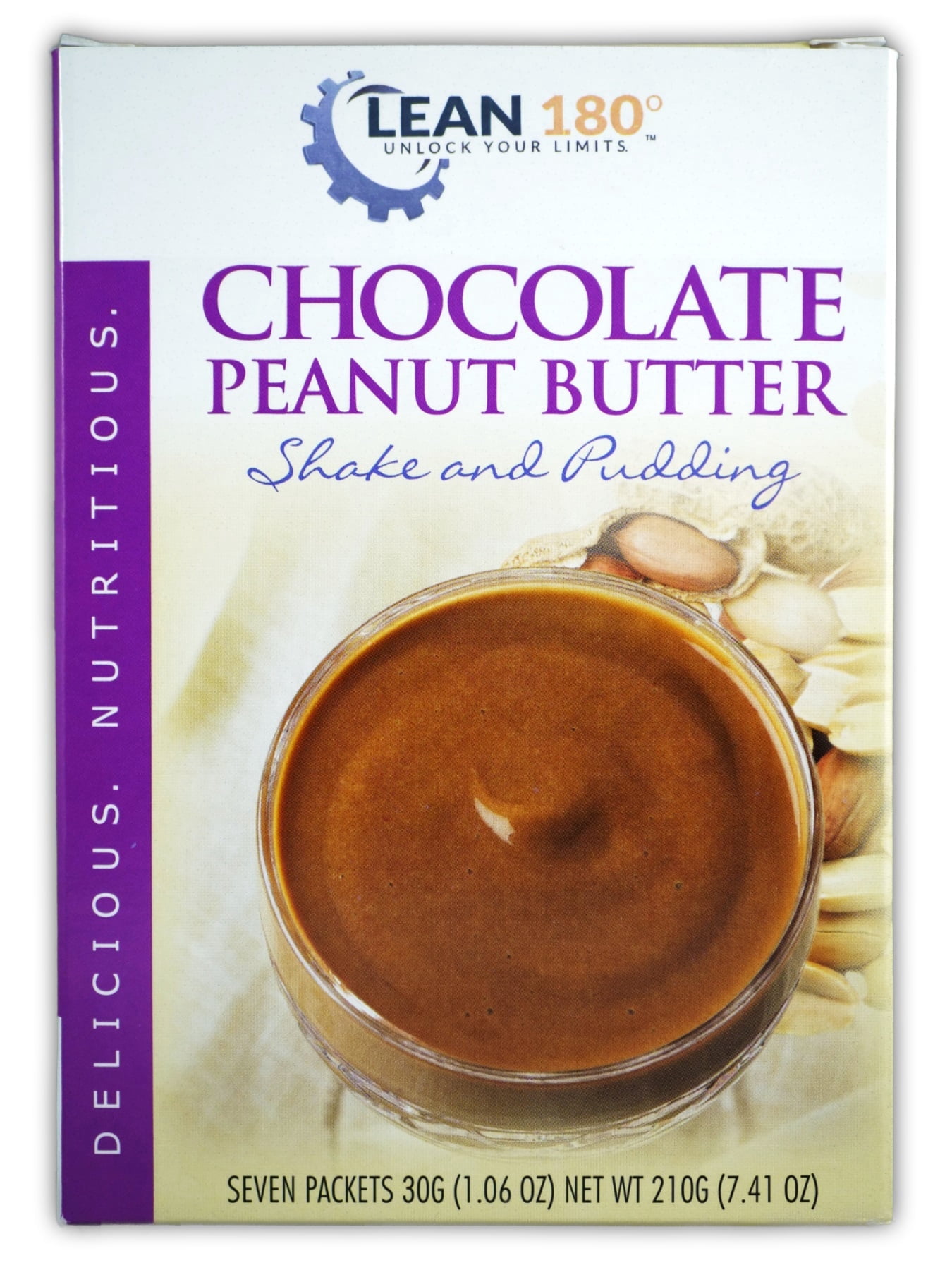 Lean 180 - Délicieux Pudding Protéiné (Lot de 4), Adapté au Régime, Excellent Petit-Déjeuner, Collation Ou Repas Faible en Calories