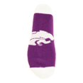 thumbnail image 4 of NCAA Kansas State Wildcats Men's Footie Socks, White Heel/Toe, 4 of 4