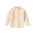 thumbnail image 1 of KYAIGUO Chandail à Enfiler pour Filles Tout-Petits 1-8T, Bébé, Chaud, Col Rond, Tricot à Fleurs, 1 of 9