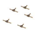 thumbnail image 4 of 5x Brass Barbed T Piece Silicone Fuel Hose Joint Adapter 4mm, 4 of 5